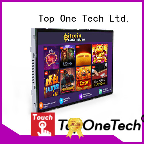 Toponetech newest open frame touch monitor with good reputation for shopping mall